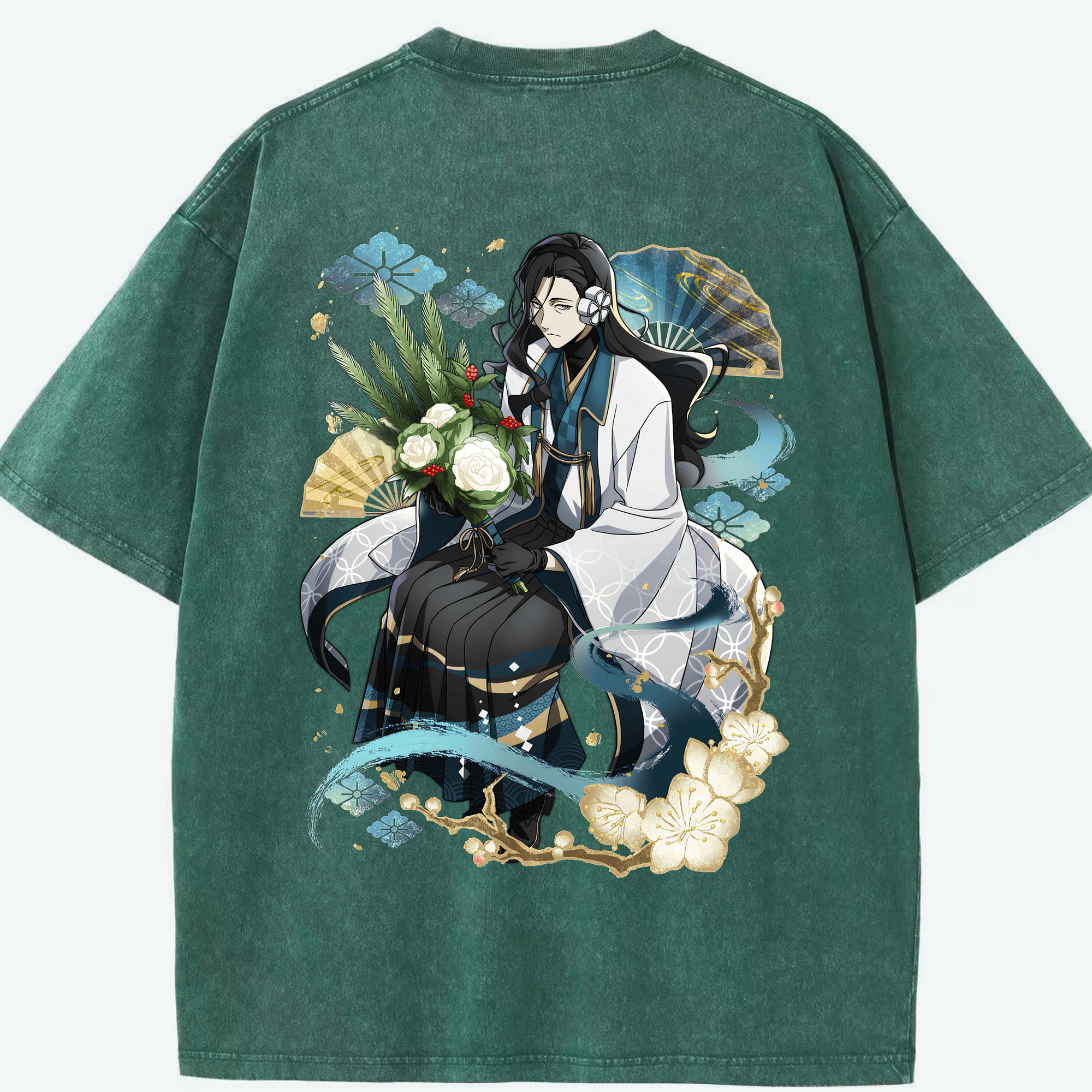 （画像用） 文豪ストレイドッグス Bungo Stray Dogs 綿100% ヴィンテージ風 半袖Tシャツ（背面プリント）